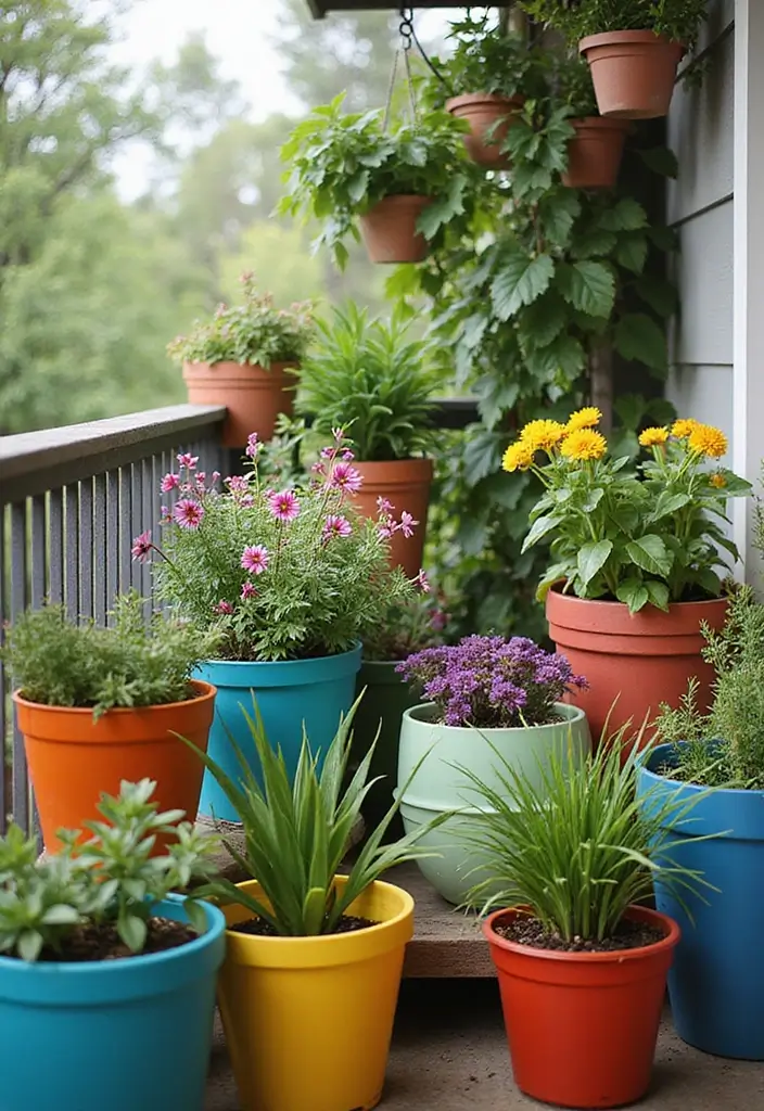 10 Balcony Gardening Tips for Beginners - 1. Choose the Right Containers