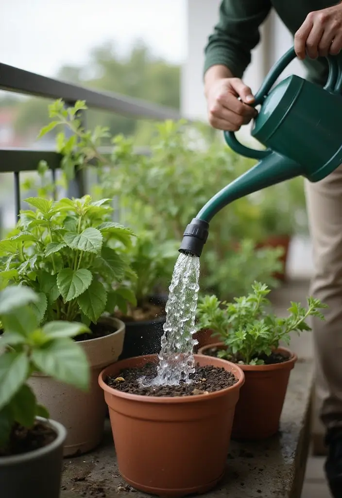 10 Balcony Gardening Tips for Beginners - 5. Master the Art of Watering