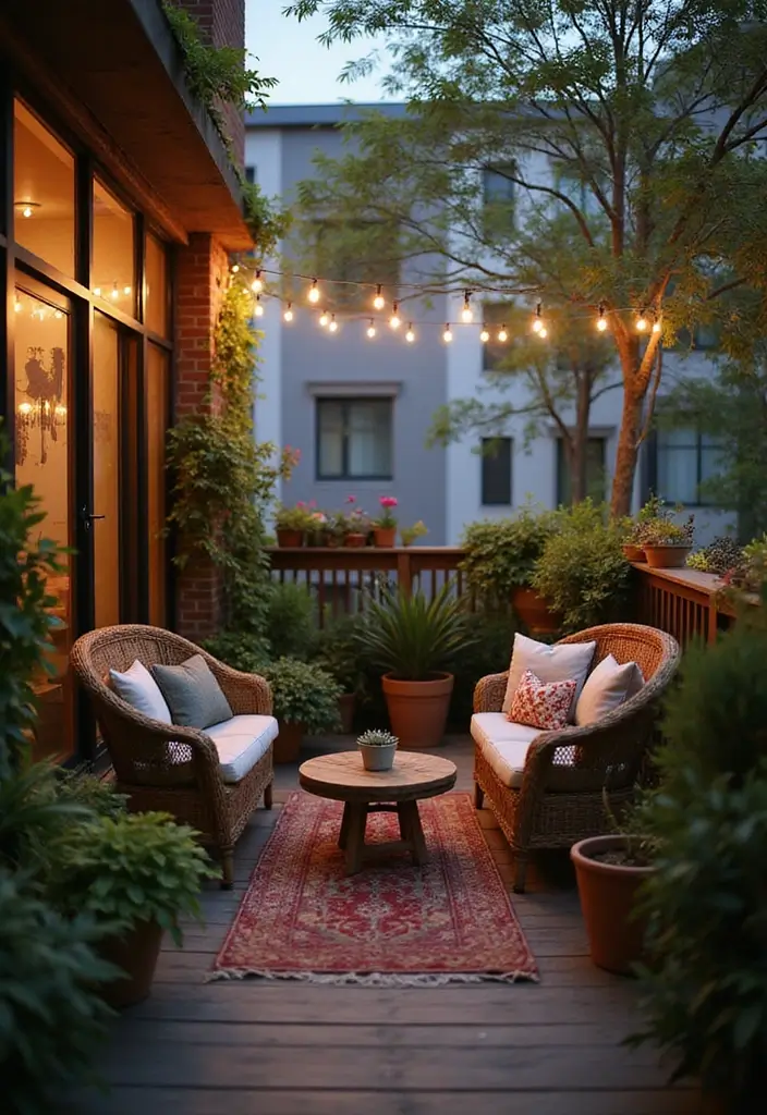 10 Balcony Gardening Tips for Beginners - 8. Creating a Cozy Atmosphere