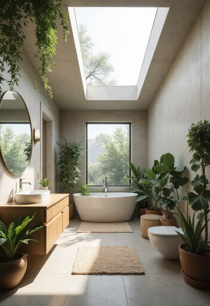 10 Bathroom Lighting Ideas for Every Mood - 3. Natural Light Enhancement with Skylights