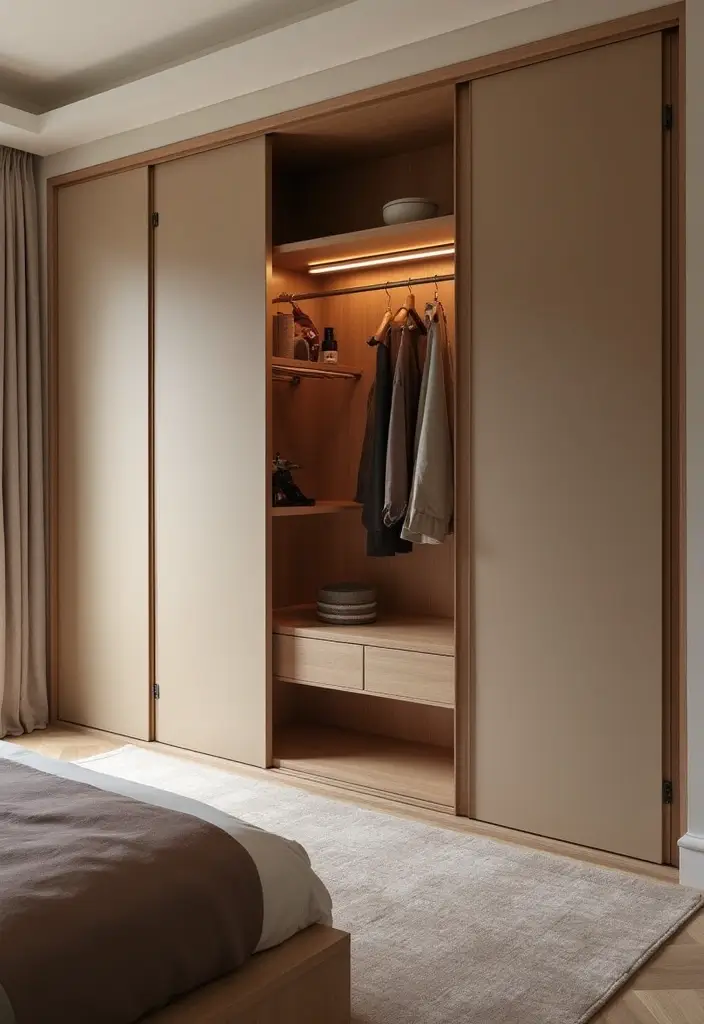 10 Bedroom Wardrobe Designs That Maximize Storage - 1. Built-In Wardrobe Bliss