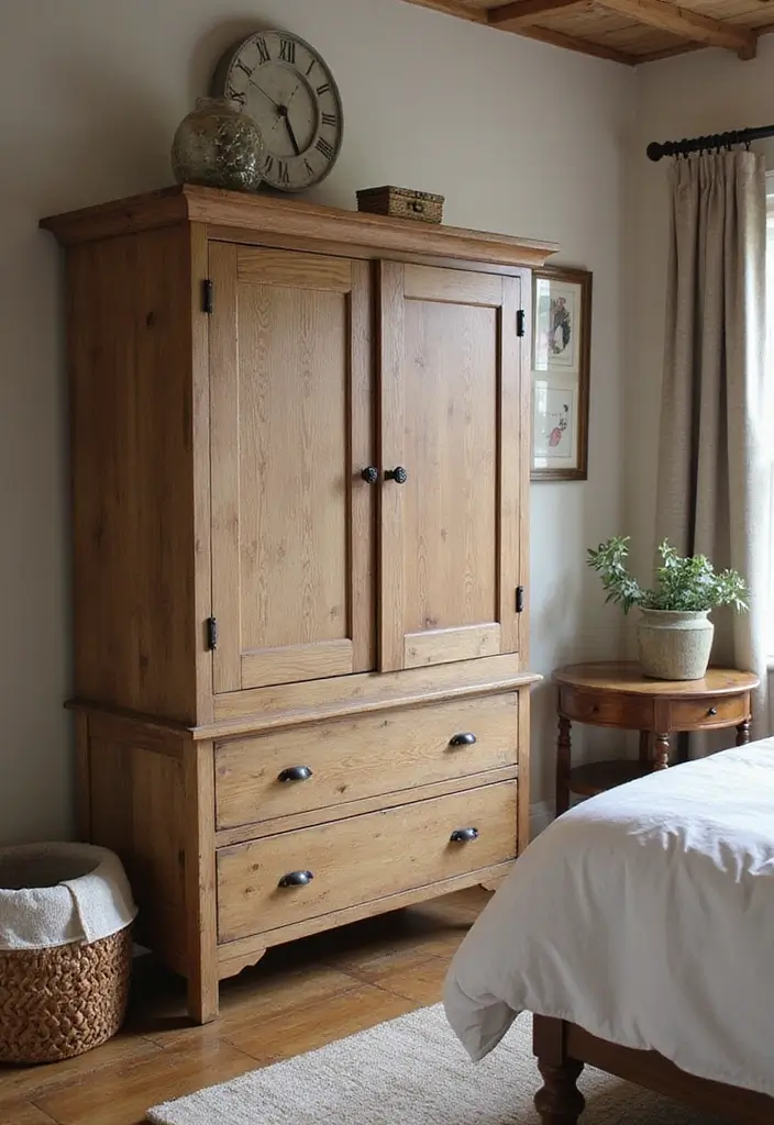 10 Bedroom Wardrobe Designs That Maximize Storage - 6. Rustic Farmhouse Wardrobe
