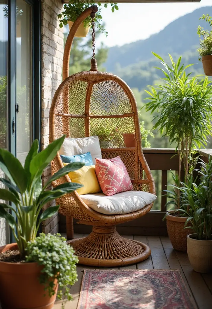 10 Best Balcony Chairs for Outdoor Relaxation - 3. Eco-Friendly Rattan Chair