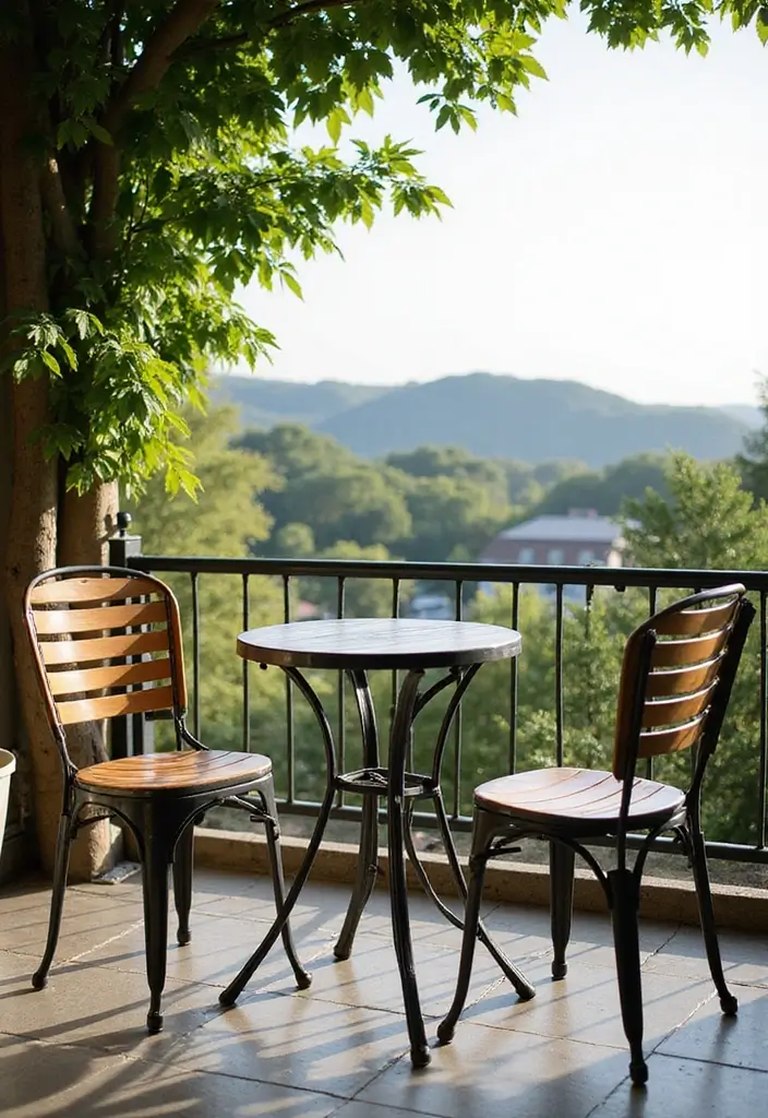 10 Best Balcony Chairs for Outdoor Relaxation - 7. Eco-Conscious Metal Bistro Set