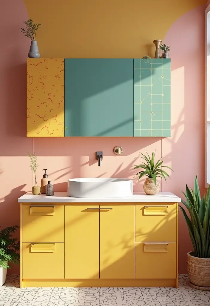 10 Best Bathroom Cabinets for Organized Spaces - 9. Trendy Color Pops