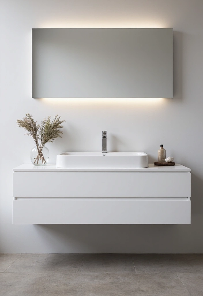 10 Best Bathroom Vanity Designs for Storage - 4. Minimalist Designs