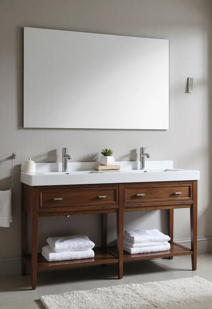 10 Best Bathroom Vanity Designs for Storage - 5. Double Sink Vanities