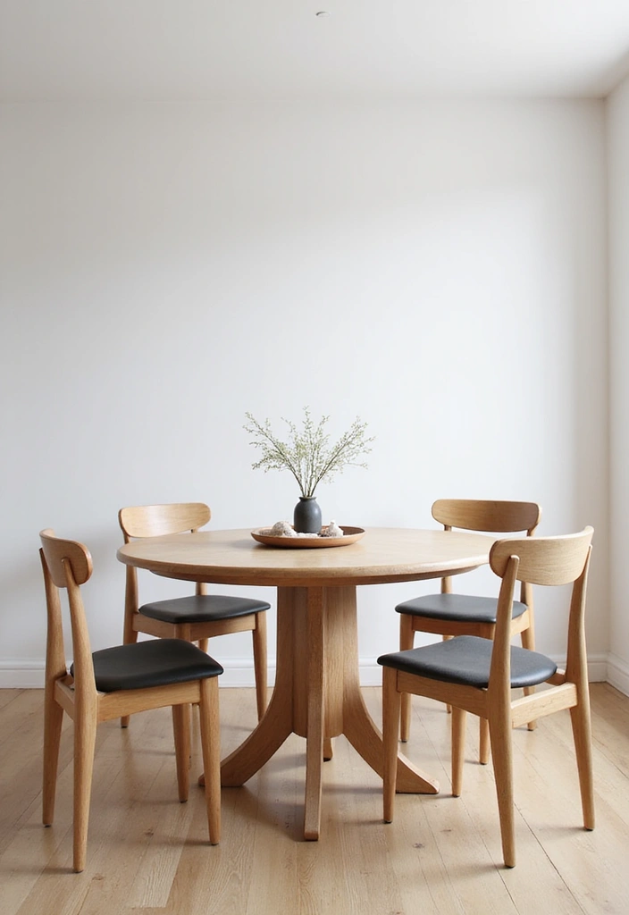 10 Best Dining Room Round Tables for Small Spaces - 6. Scandinavian Simple Style