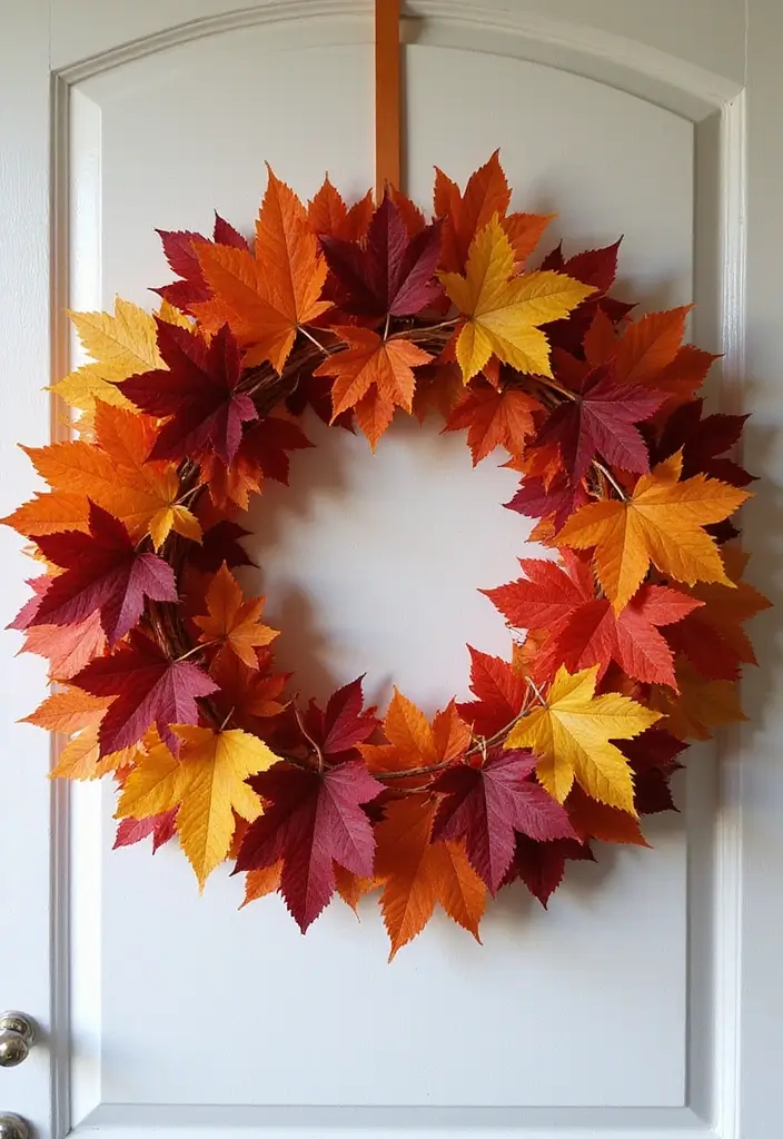 10 Best Fall Decor Finds at Hobby Lobby - 3. Maple Leaf Wreath