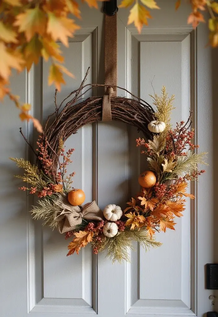 10 Best Fall Decor Finds at Hobby Lobby - 7. Farmhouse Style Fall Wreath