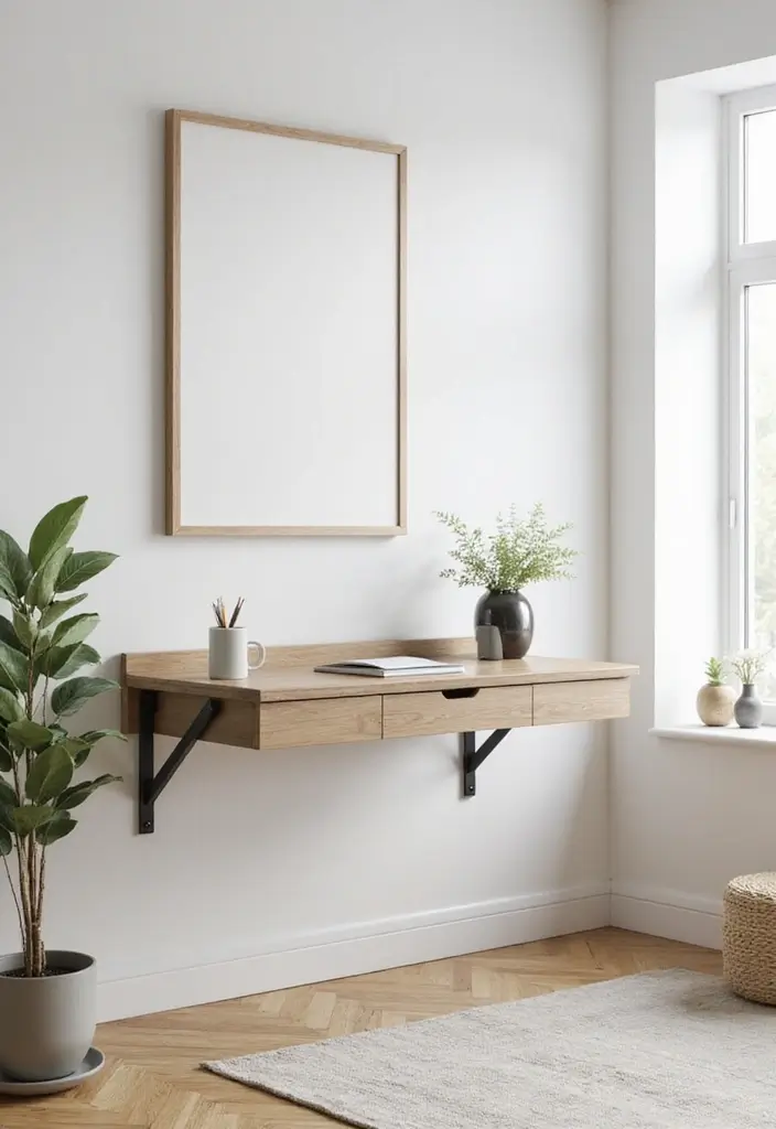 10 Best Home Office Desks for Small Spaces - 4. Wall-Mounted Desks