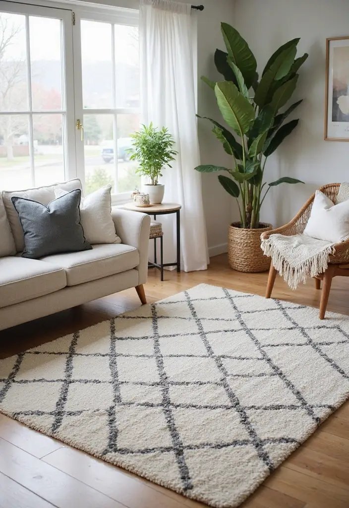 10 Best Living Room Rugs for Every Style - 1. The Organic Cotton Modern Rug