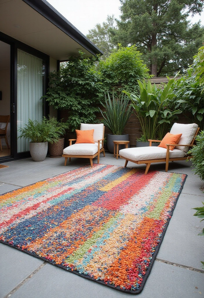 10 Best Living Room Rugs for Every Style - 5. Recycled Plastic Rugs