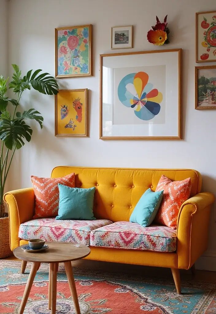 10 Best Small Apartment Couches for Compact Spaces - 9. The Colorful Couch