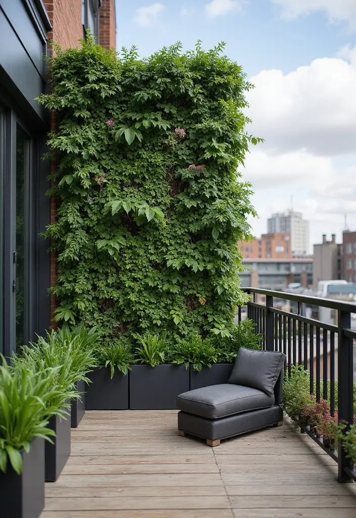 10 Creative Balcony Privacy Screen Solutions - 1. Vertical Gardens