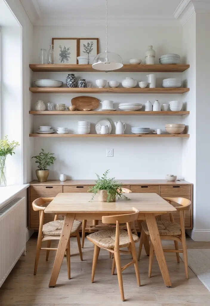 10 Dining Room Interiors to Inspire You - 7. Open Shelving