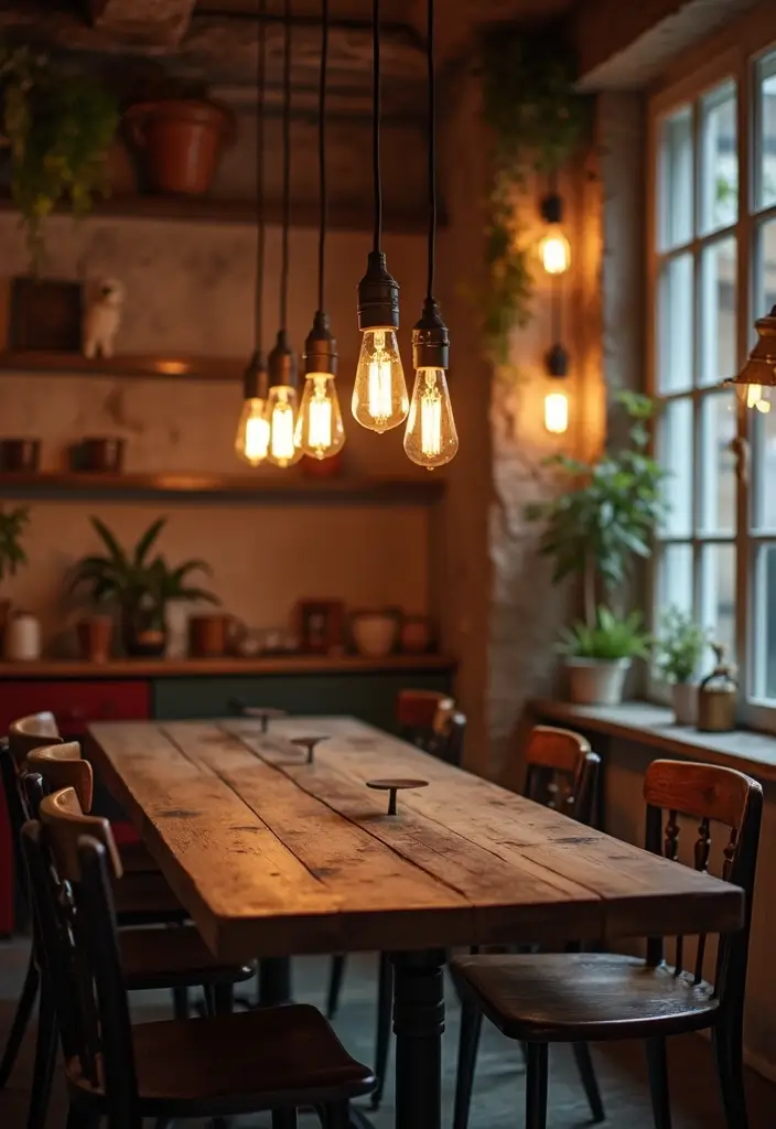 10 Dining Room Light Fixtures That Wow - 3. Vintage Inspired Edison Bulb Fixtures