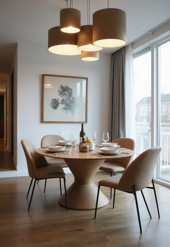 10 Dining Room Light Fixtures That Wow - 4. Sleek and Stylish Modern Light Fixtures