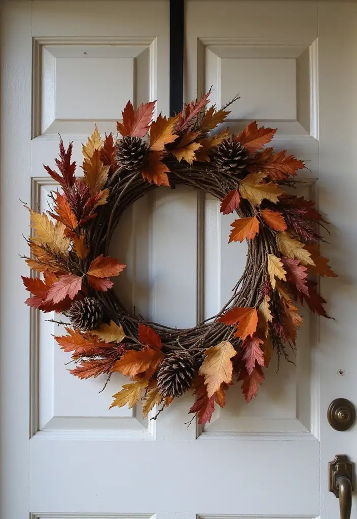 10 Fall Decor Front Door Looks to Welcome Guests - 2. Festive Autumn Wreaths