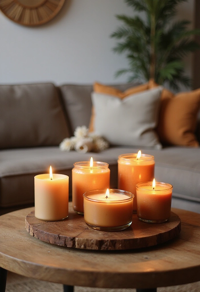 10 Fall Decor Living Room Ideas for Autumn Vibes - 7. Use Seasonal Scents