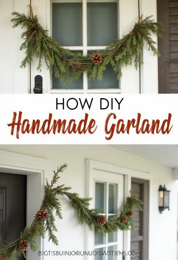 10 Fall Decor Porch Ideas for a Warm Welcome - 9. DIY Garland