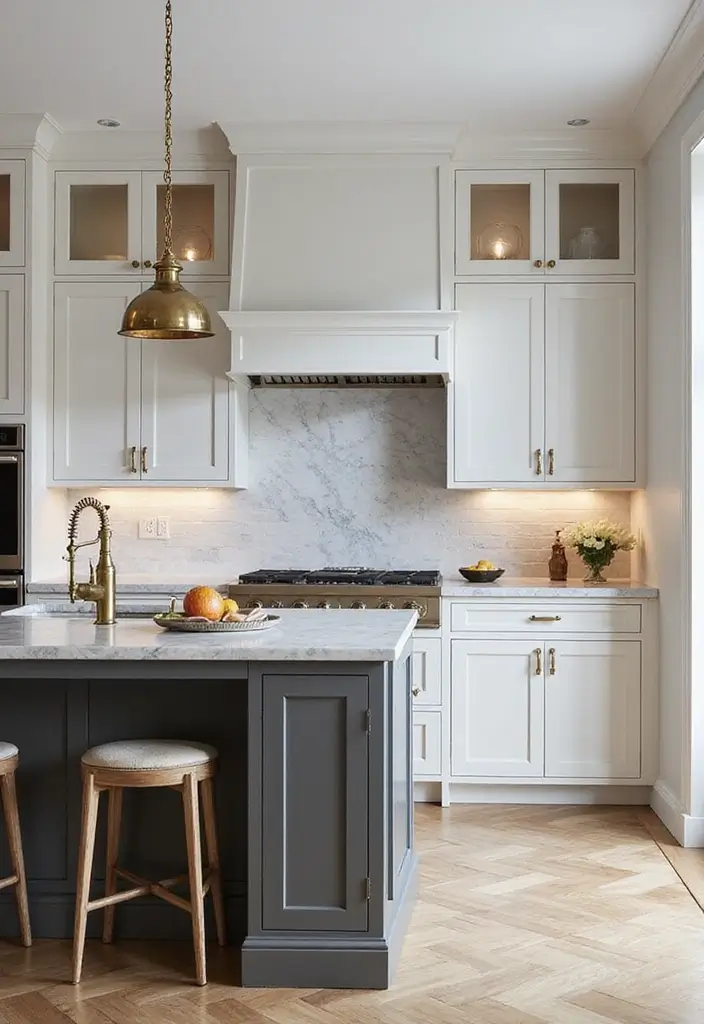 10 Gorgeous Kitchens with Islands to Inspire You - 10. Elegant Grey Tones