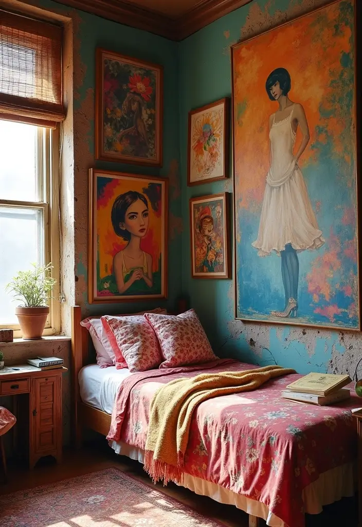 10 Incredible Bedroom Makeover Stories - 9. The Artistic Expression Space