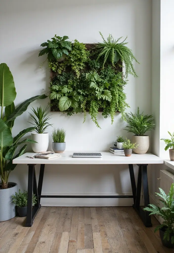 10 Inspiring Home Office Design Ideas for an Eco-Friendly Workspace - 1. Go Green with Indoor Plants