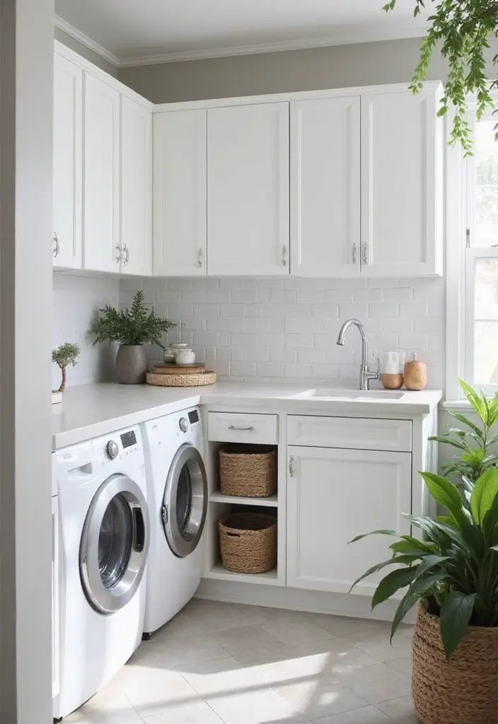 10 Inspiring Laundry Room Makeover Stories - 3. The Modern Minimalist