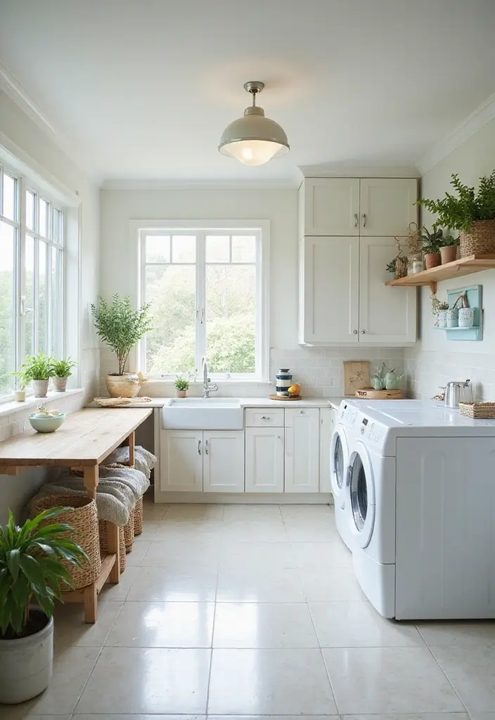 10 Inspiring Laundry Room Makeover Stories - 9. Bright and Airy
