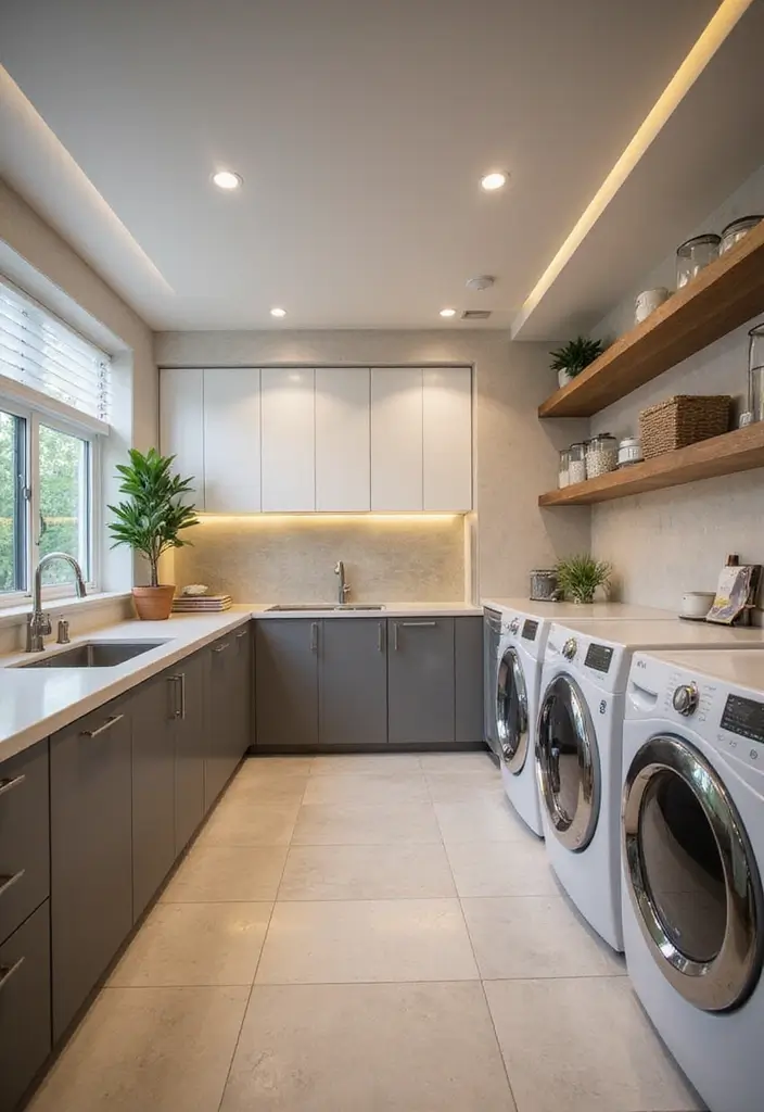10 Laundry Room Lighting Ideas for a Bright Space - 3. Recessed Lighting for a Clean Look
