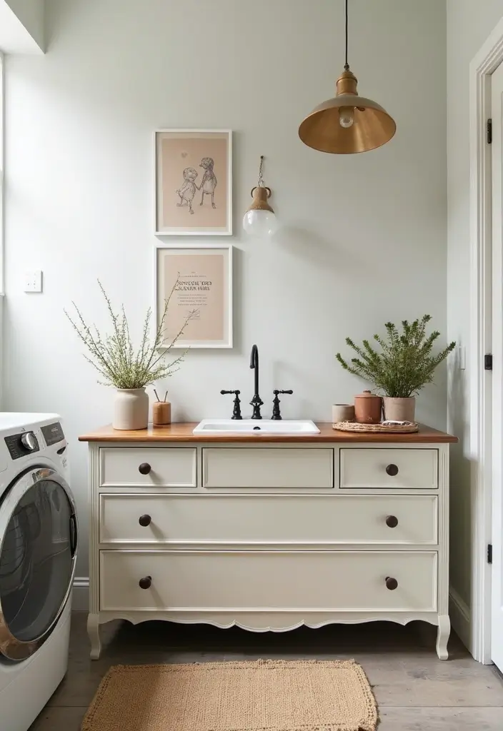 10 Laundry Rooms with Sink for Extra Convenience - 10. Creative DIY Laundry Solutions