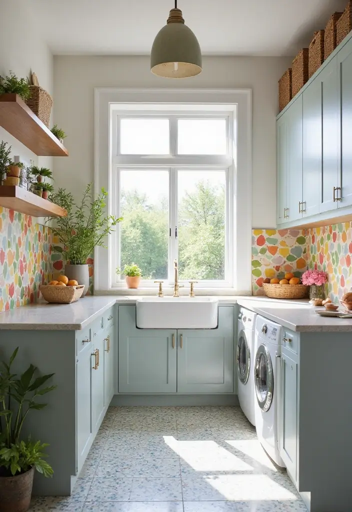 10 Laundry Rooms with Sink for Extra Convenience - 3. Bright and Cheerful Spaces