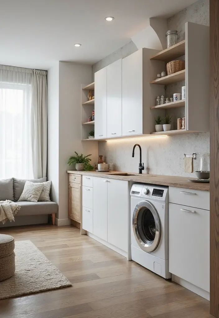 10 Laundry Rooms with Sink for Extra Convenience - 8. Open-Concept Laundry Spaces