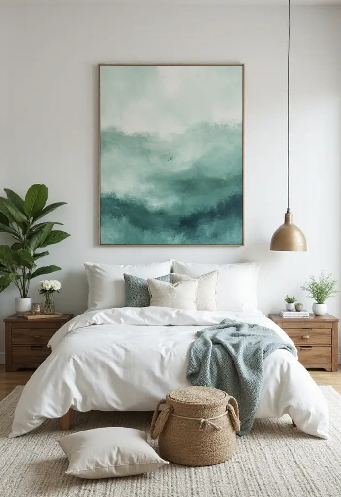 10 Stunning Wall Art Painting Inspirations - 2. Nature-Inspired Abstracts