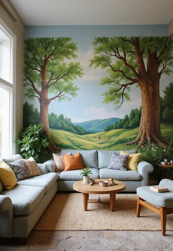 10 Stunning Wall Art Painting Inspirations - 5. Hand-Painted Murals