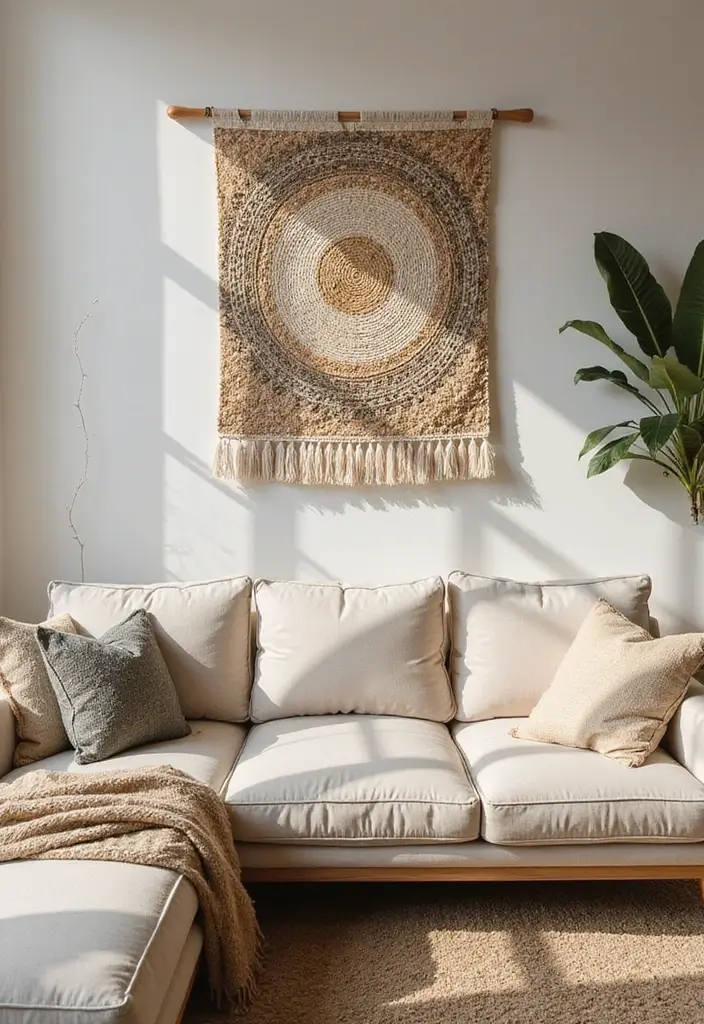10 Stunning Wall Art Painting Inspirations - 6. Eco-Friendly Textile Art