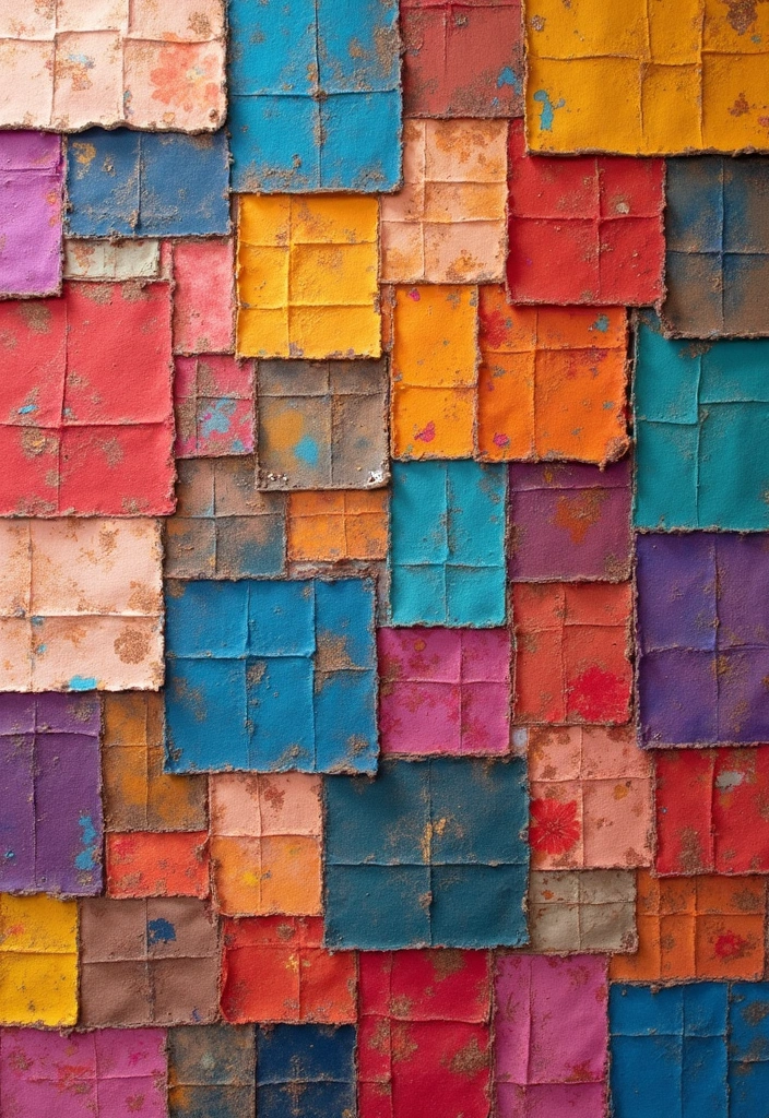 10 Wall Art Ideas DIY for Creative Souls - 4. Fabric Wall Art