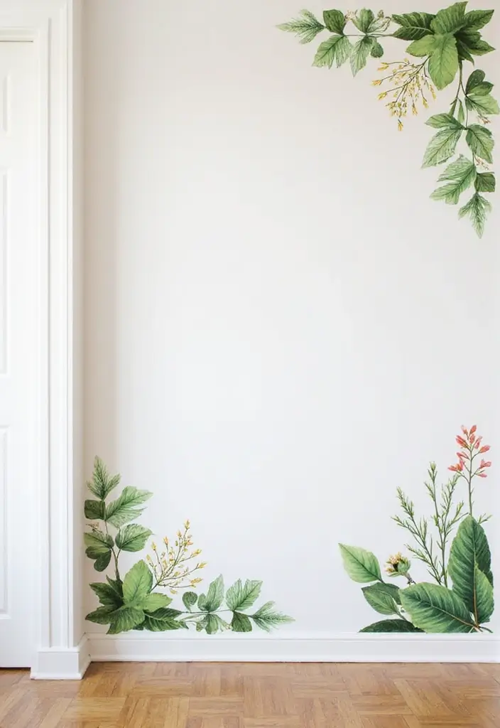 10 Wall Art Ideas DIY for Creative Souls - 8. Wall Decals from Natural Elements