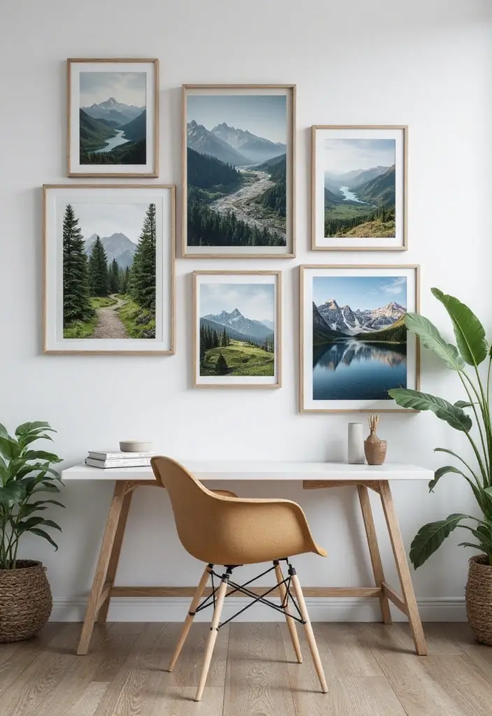 10 Wall Art for Office Spaces That Motivate - 2. Inspirational Landscape Photography