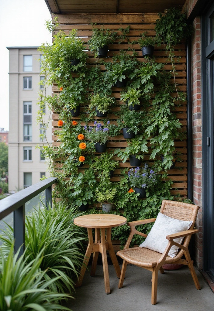12 Balcony Garden Ideas for Green Living - 1. Create a Vertical Garden
