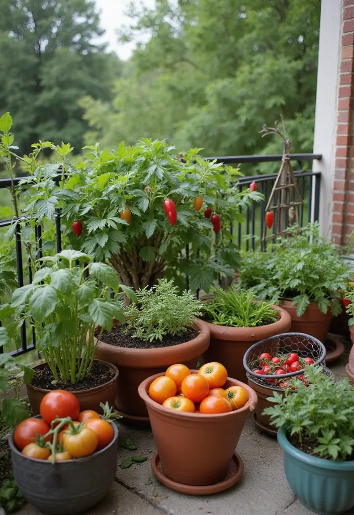 12 Balcony Garden Ideas for Green Living - 5. Edible Balcony Garden