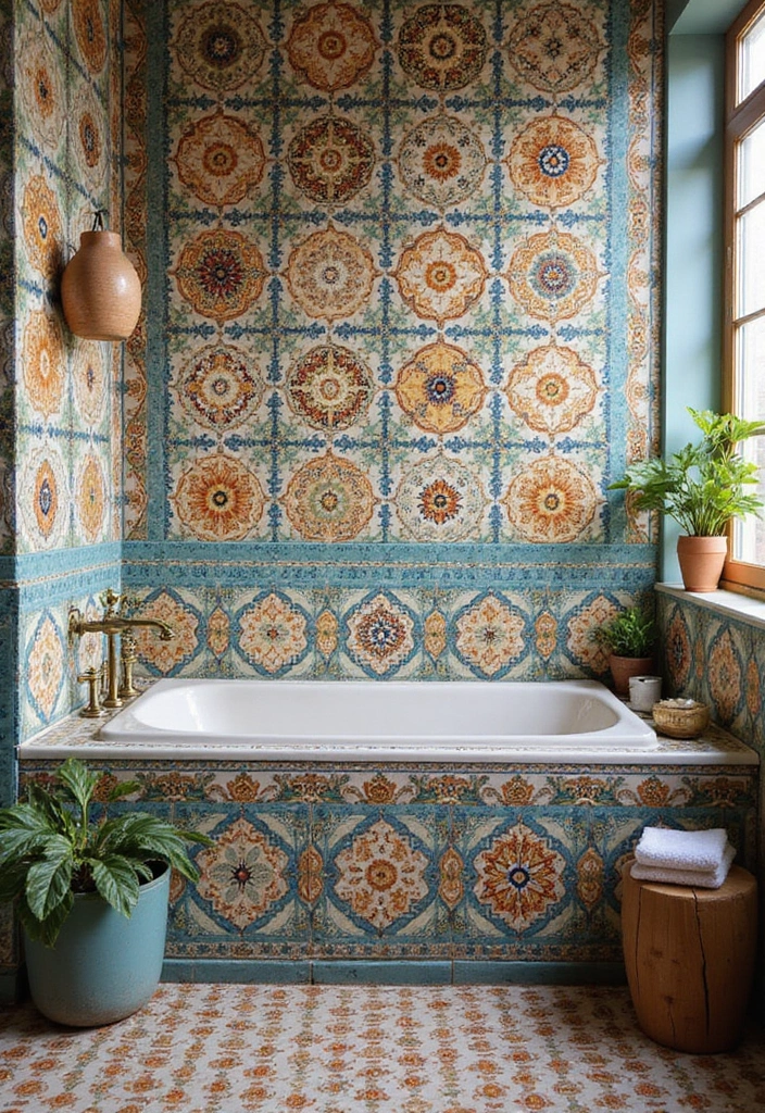 12 Bathroom Tiles Design Ideas for a Luxe Look - 2. Handmade Ceramic Tiles