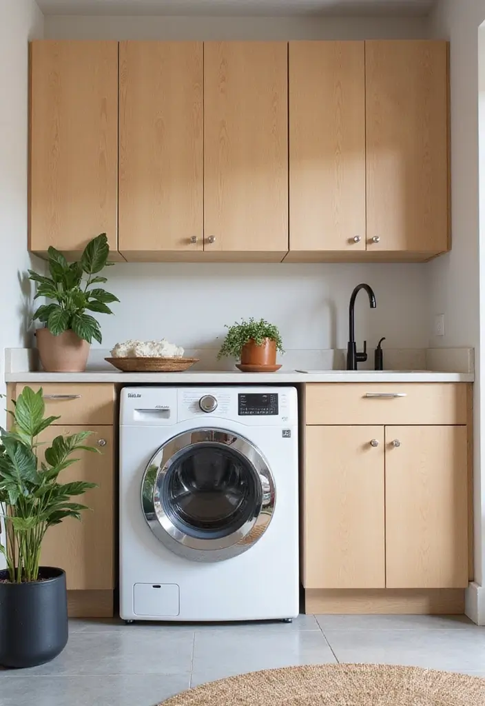 12 Best Laundry Room Cabinets for Storage - 3. Eco-Friendly Plywood Cabinets