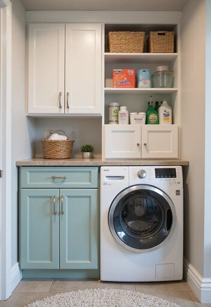 12 Best Laundry Room Cabinets for Storage - 7. Compact Stackable Cabinets