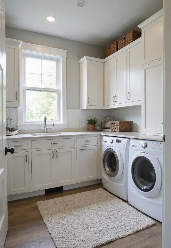12 Best Laundry Room Cabinets for Storage - 8. Custom Built-Ins