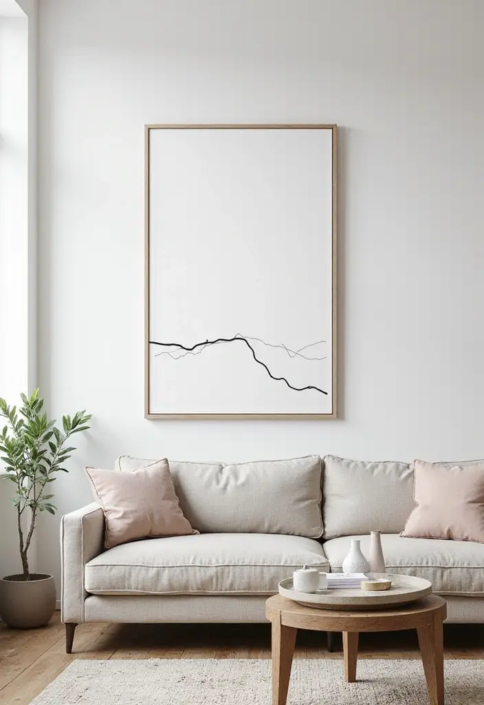 12 Canvas Wall Art Picks for Modern Homes - 4. Minimalist Line Art