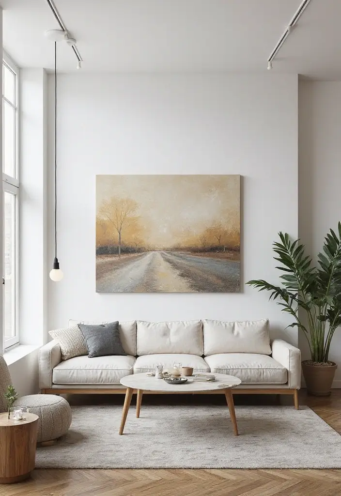 12 Canvas Wall Art Picks for Modern Homes - 7. Oversized Statements
