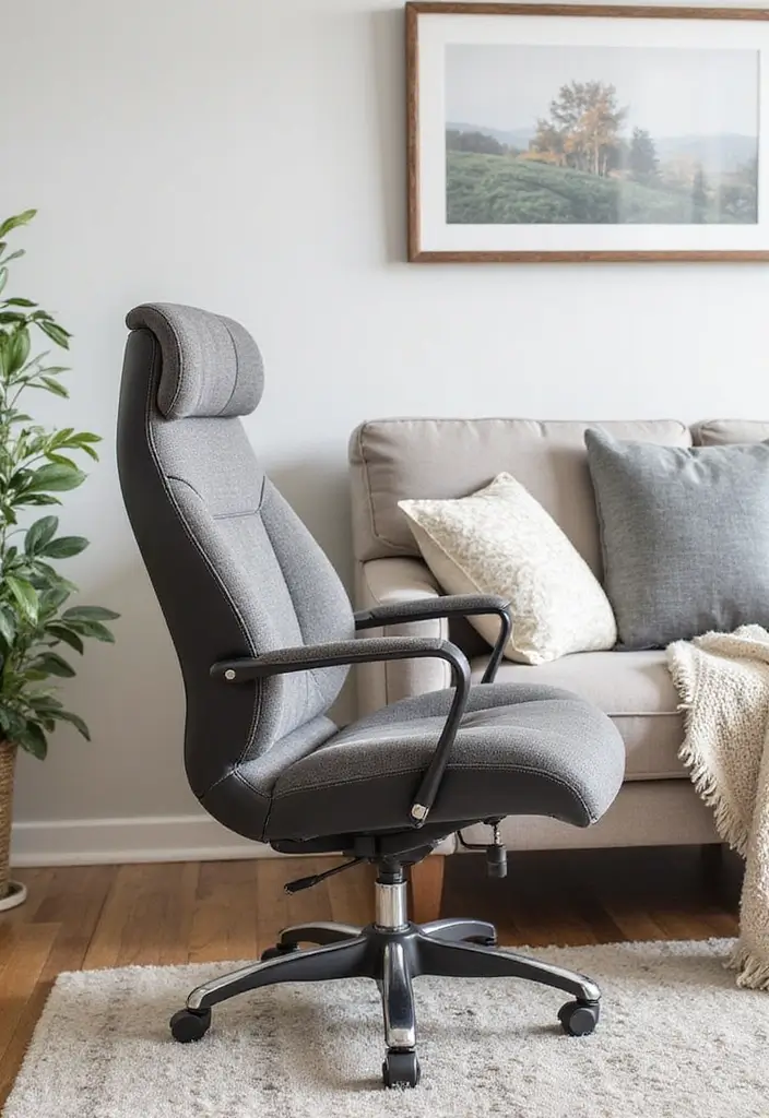 12 Comfortable Living Room Chairs for Relaxation - 1. Ergonomic Accent Chair