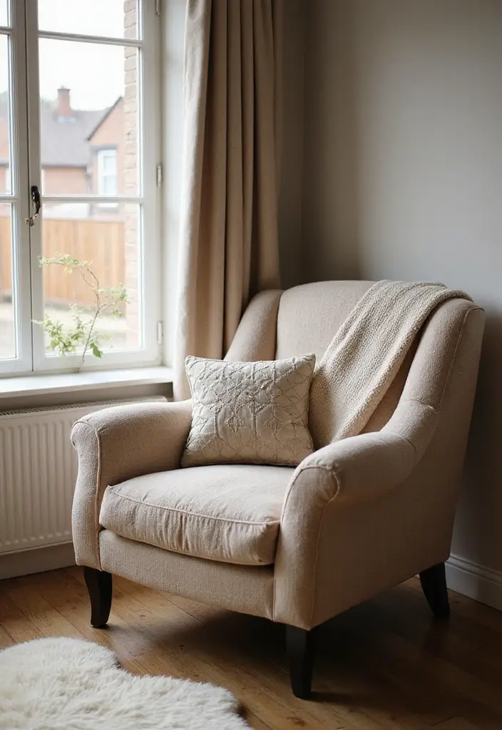 12 Comfortable Living Room Chairs for Relaxation - 2. Cozy Armchair